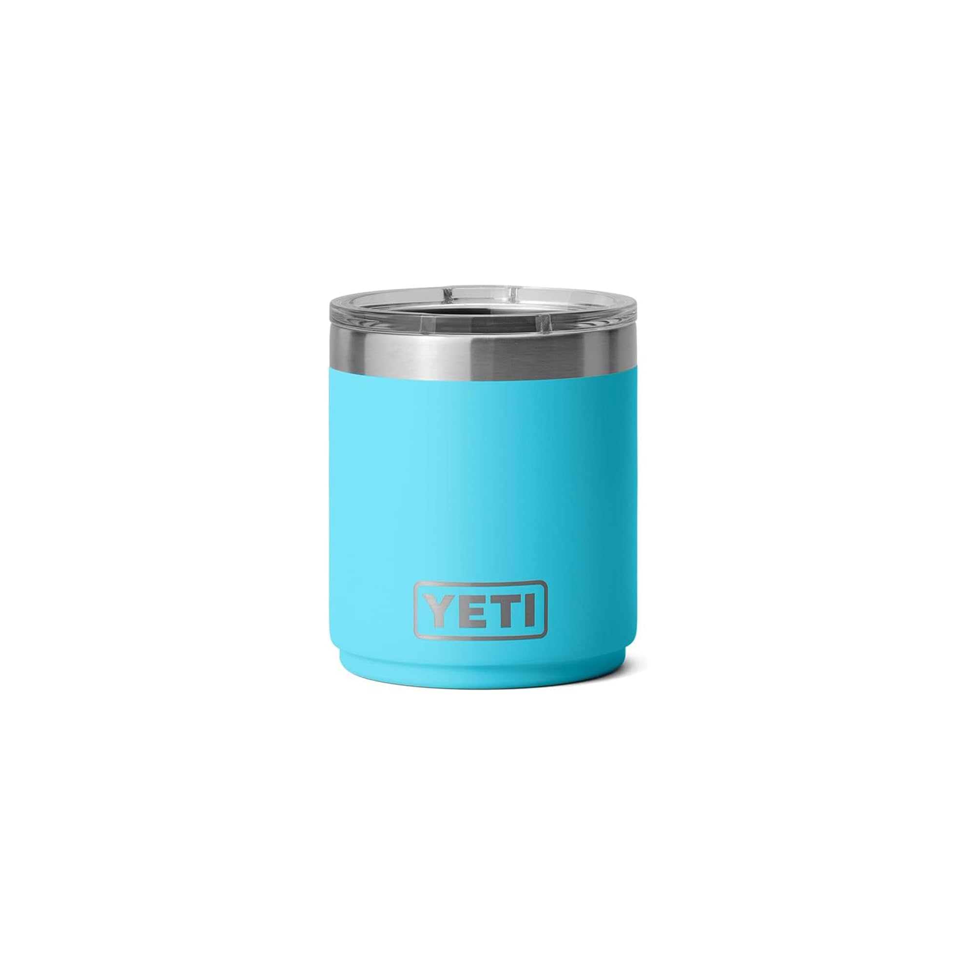 YETI Rambler 10 oz Stackable Lowball 2.0, Vacuum Insulated, Stainless Steel with MagSlider Lid, Reef Blue