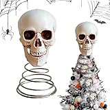 Halloween Baumdekoration - Gruseliger Feiertagsdekor Schädel-Spitzen Baumschmuck - Horror Halloween Skelett-Dekorationen für Mietgeschäfte, Hotels, Wohnzimmer, Wohnungen, Unternehmen, Schlafzimmer, Ca