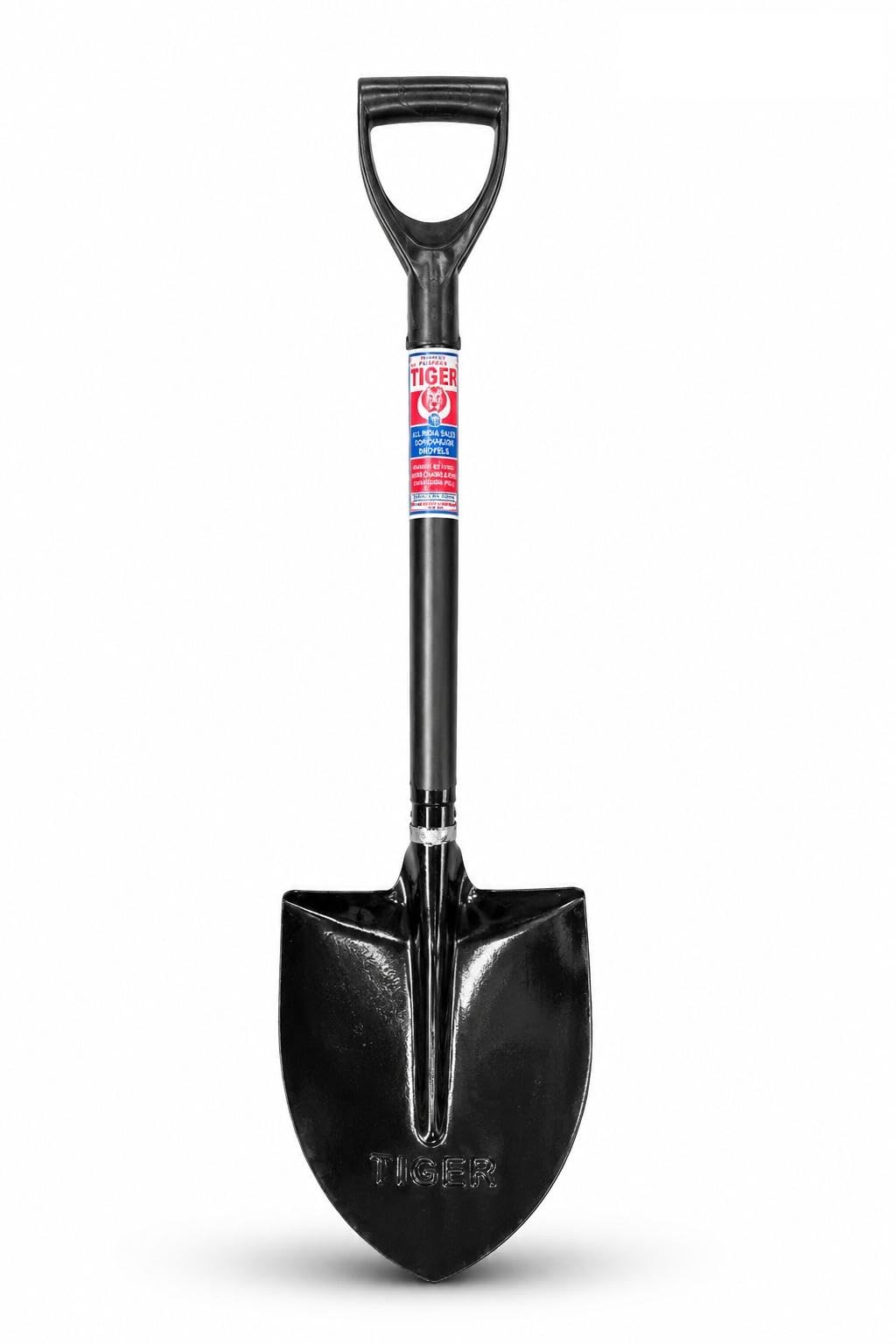 Tiger Round Shovel [BELCHA] with PVC Coated Iron Handle, 40 inch, Heavy Duty, Spade, Hoe, Belcha, Kudal, Fawra, Belcha-picture-29