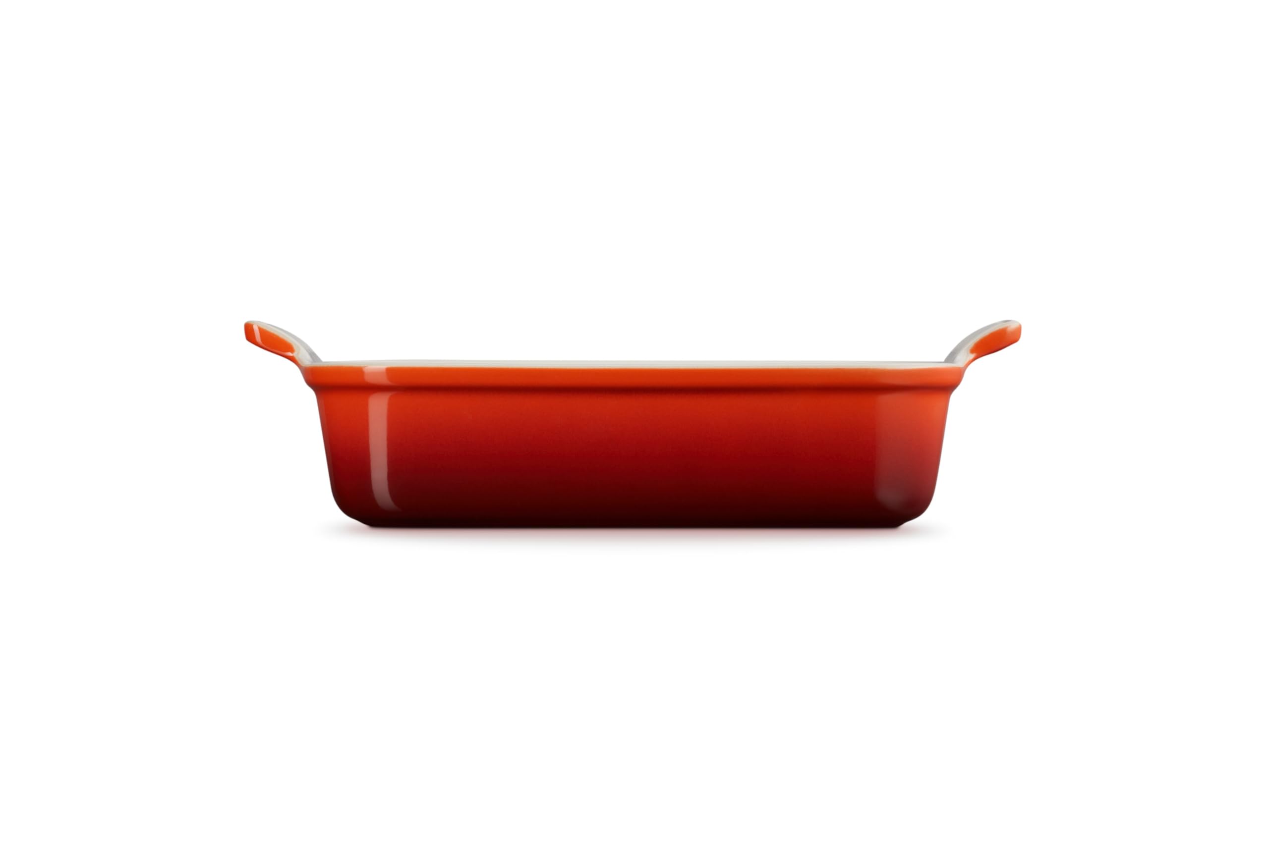 Le Creuset Bandeja rectangular Heritage de cerámica de gres, 32 cm, 4L, Cereza, 71102320600001