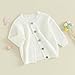 Newborn Baby Girl Boy Cute Long Sleeve Button Up Cardigan Toddler Knit Sweater Infant Fall Winter Clothes (White, 2-3 Years)