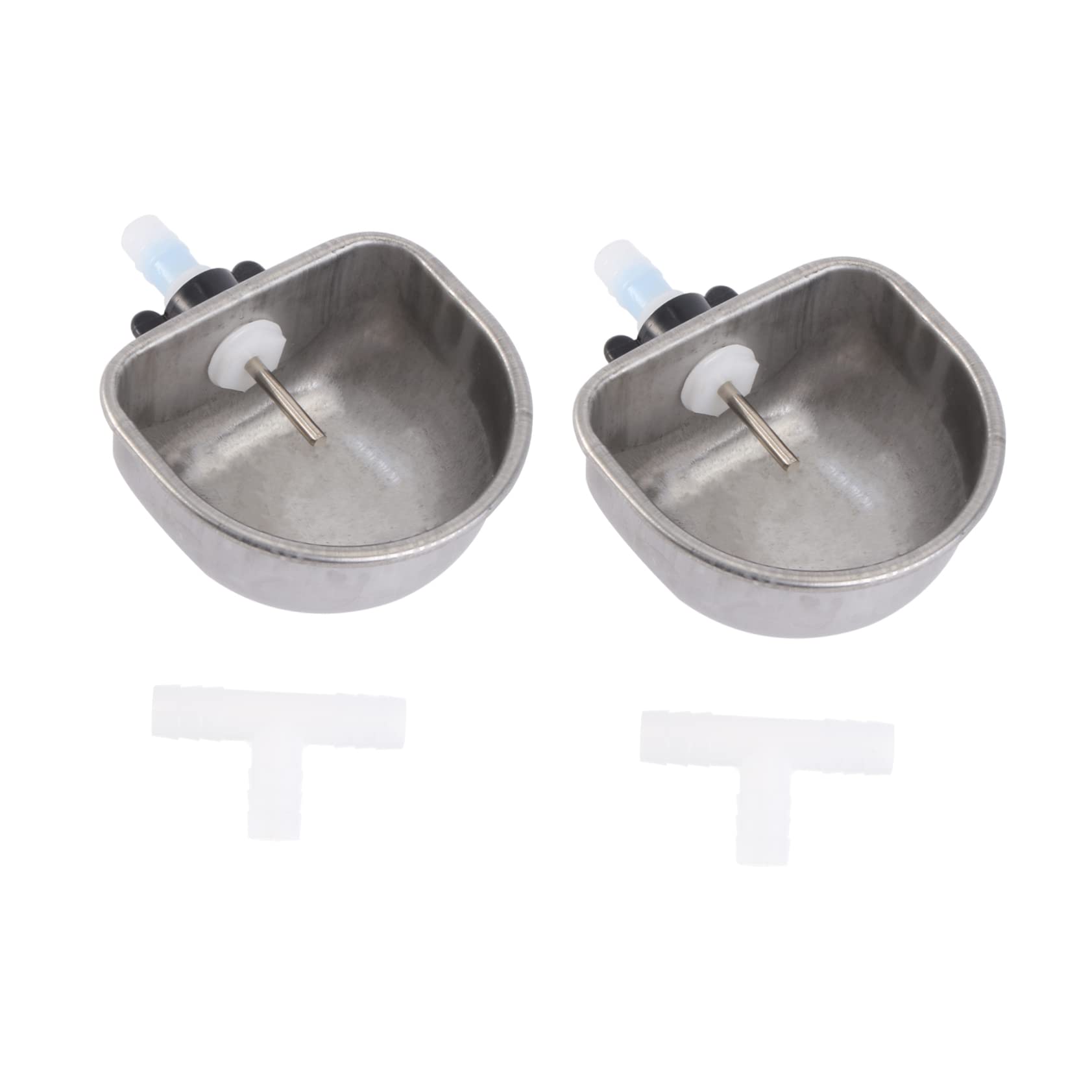 Abaodam 2 Sets Pet Waterers Leakproof Rabbit Drinkers Water Bowls for Pets Easy to Store for Rabbits Animals