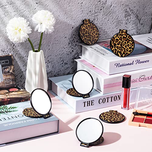 Yookeer 16 Pieces Small Stand Compact Mirror Bulk Makeup Mirror Compact Handheld Portable Round Purse Mirror Mini Travel Pocket Mirror #TOP3