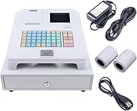 Vista 10 de Caja registradora electrónica para pequeñas empresas con cajón de efectivo, pantalla LED digital orientada al cliente, impresión térmica de recibos