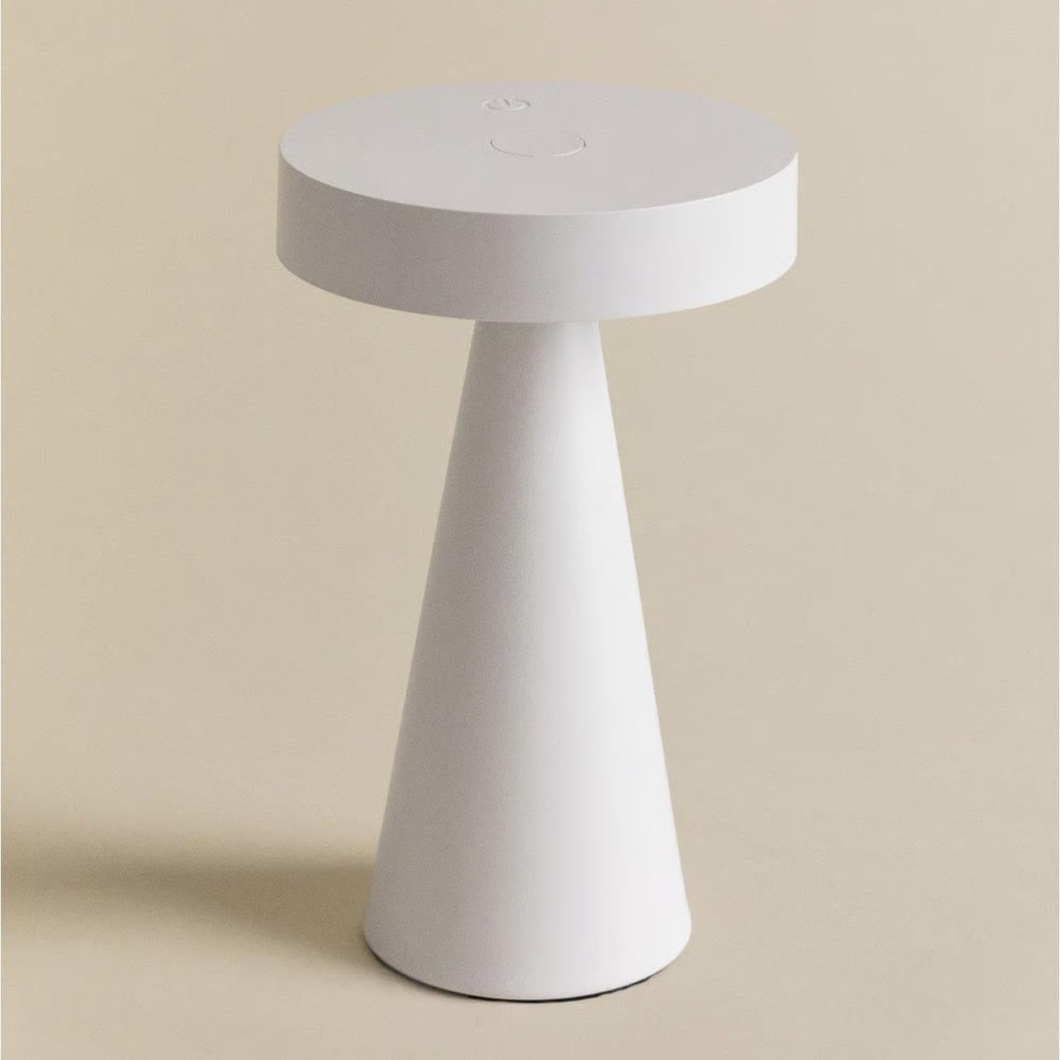 LEDKIA LIGHTING Lámpara de Mesa LED Metal Inalámbrica para Exterior Catinca Blanco