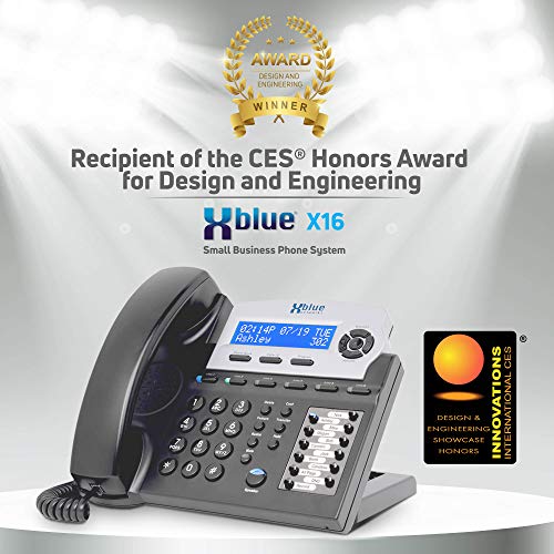 Xblue X16 Small Business 8 Phone System Bundle - Six Outside Lines & Sixteen Phone Capacity - Includes Auto Attendant, Voicemail, Caller Id, Paging & Intercom #TOP5