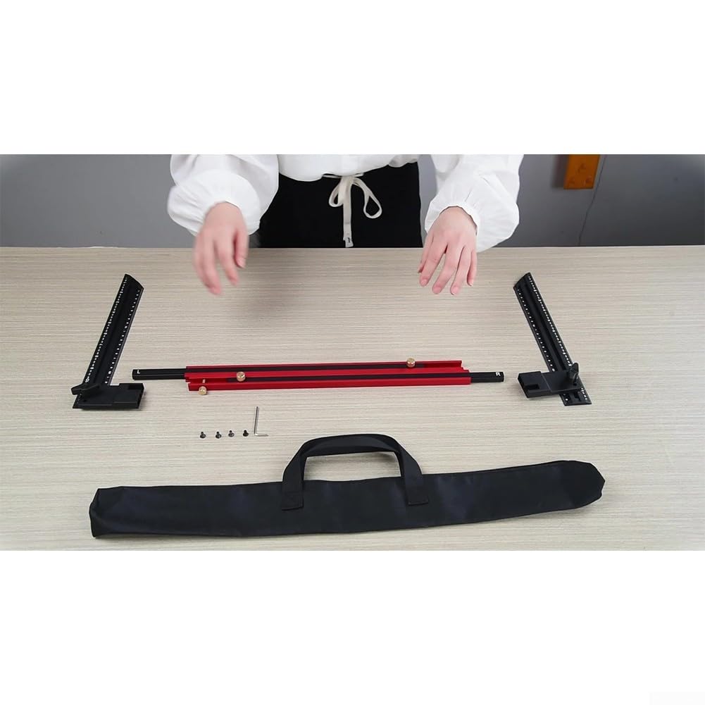 Medidor de banda de rodadura de escalera ajustable para diseños precisos, herramientas de carpintero robustas para formas irregulares de 23 a 63 pulgadas