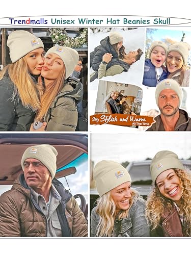 Image of TRENDMALLS Mens /Women /Kids Cap Unisex Hat Knit Cuffed Beanie