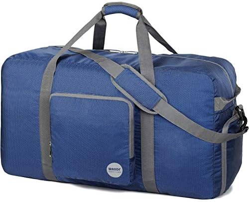Foldable Duffle Bag 100L, Super Lightweight Travel Duffel for Luggage Sports Gym Water Resistant Nylon by WANDF