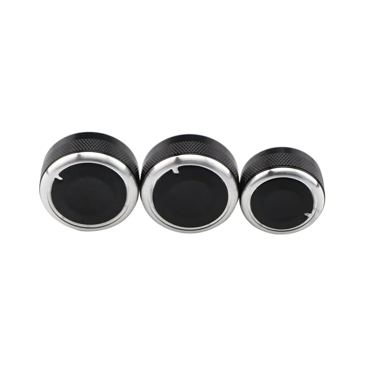 Aluminum Alloy Air Conditioning Knob AC Knob Heat Control Switch Button Accessories for Nissan Tiida NV200 Livina Geniss(Black)