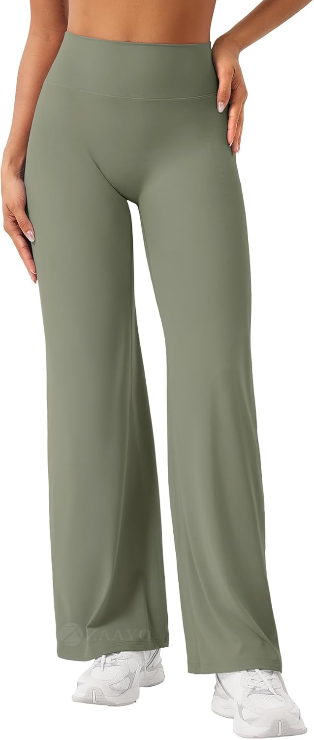 CRZ YOGA Secretsculpt Dames Butterlift Scrunch Butt Flare Leggings 31 - Geen voornaad Hoge taille Bootcut Yoga Broek Booty zwart XL