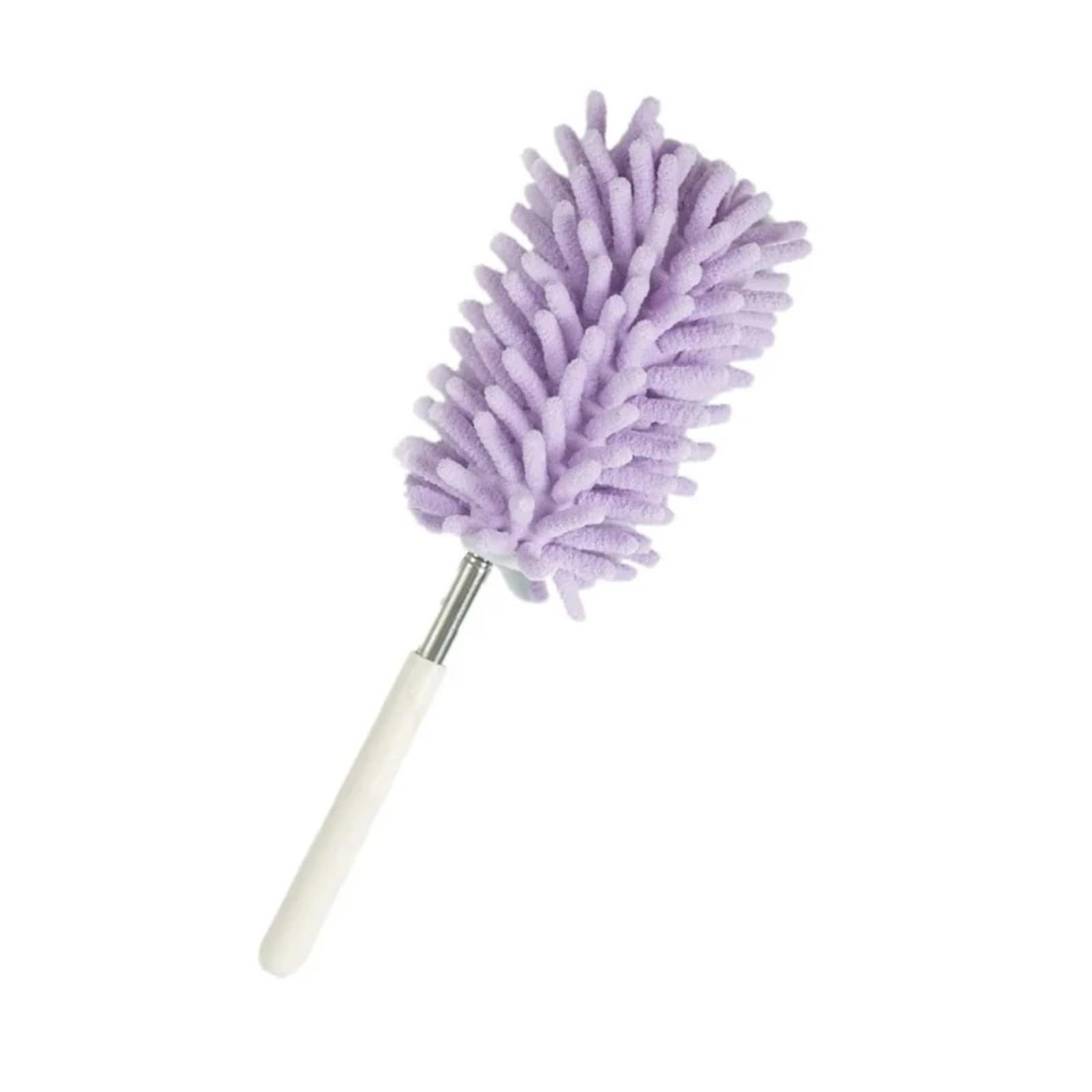 Duster Telescopic Lengthen Duster Microfiber Chenille Home Stainless Removal Steel Brush Ceiling Clean Multifunction(Color 1)