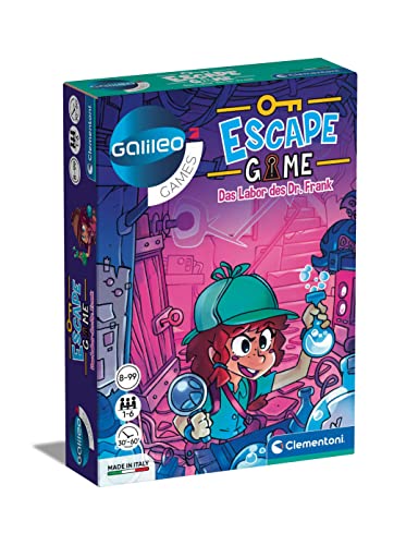 Clementoni Escape Game - Das Labor des Dr. Frank - Gesellschaftsspiel zum...