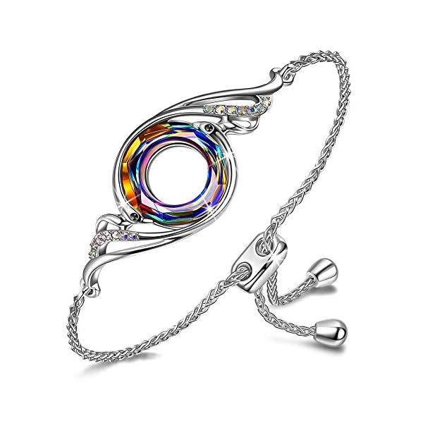 Kate-Lynn--Rise-From-the-Ashes-Phoenix-Bracelet-Made-with-Crystals-from-Austria-Adjustable-Slider-Bracelet-for-Women-Packaged-with-Jewelry-Box-Birthday-Gift-for-Women-Symbol-of-Luck-and-Renewal