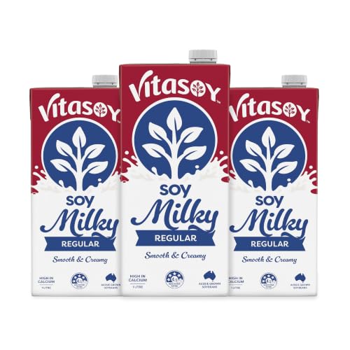 Vitasoy Milky Regular Long Life Soy Milk 1L (Pack of 3)