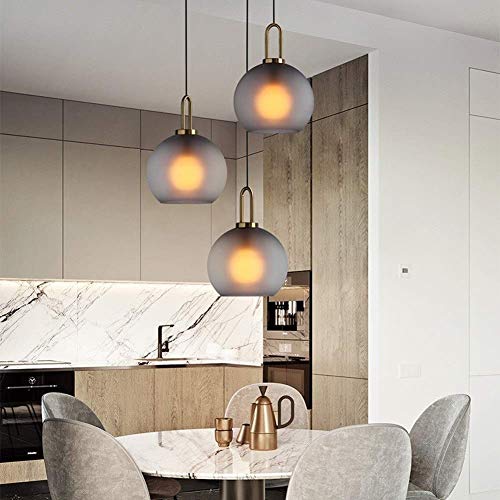 Lustre suspension en verre de 20cm veilleuse de lit et salle à manger
