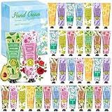 36 PCS Hand Cream Set, Christmas Mini Hand Cream Gift for Women with Natural Plant Flower Fruit Flavour for All Skin Daily Moisturising Working Hands Gifts for Birthday Valentine Mother's Day(1080ml)