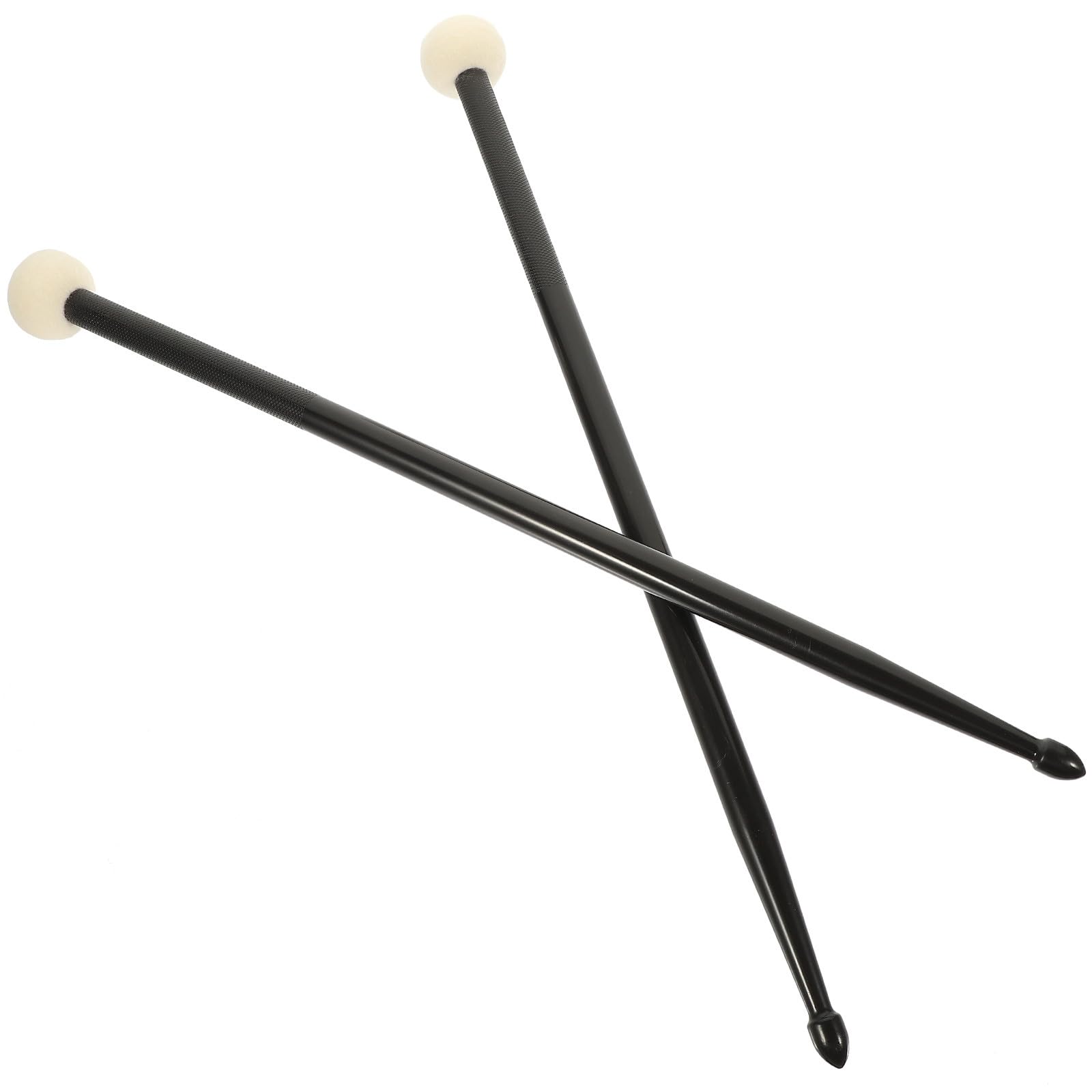 Baquetas de Percusión de Doble Cabeza para Estudiantes, Material de Fieltro y Nylon, Par Cómodo y Práctico para Batería y Tambores