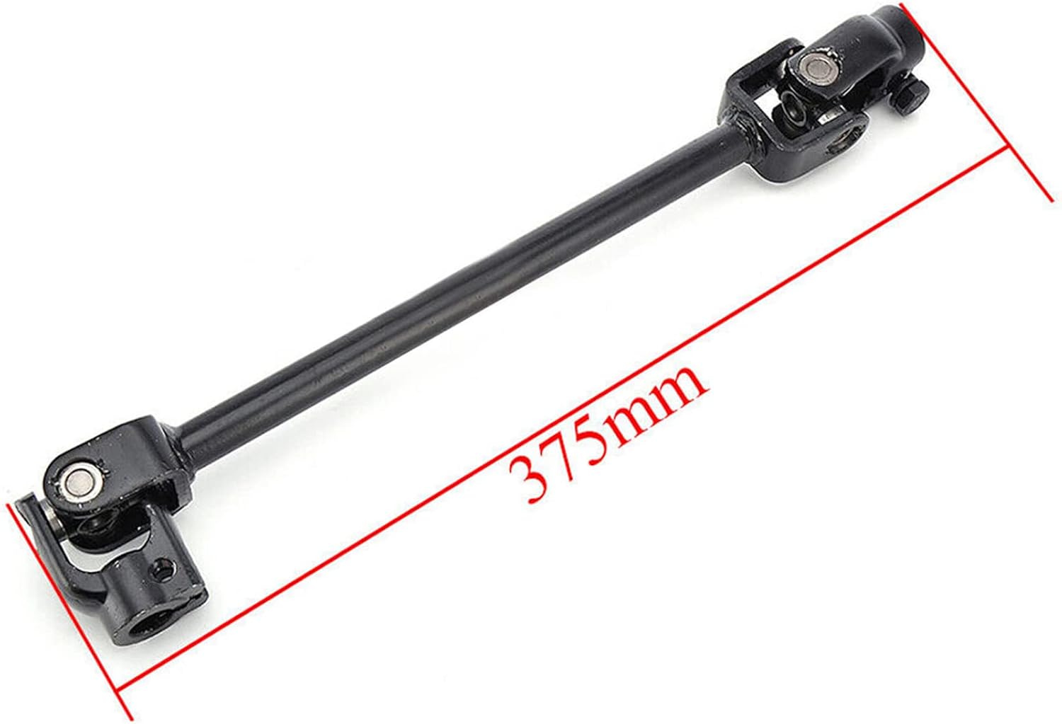 300mm Steering Wheel Assembly Steel Gear Rack Pinion Set Replacement for 110cc Go Kart