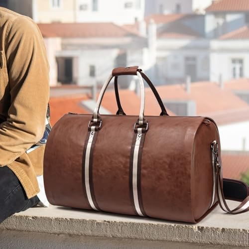 Ssweisiker Leather Garment Bags For Travel thumb #5