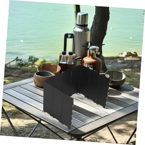 Pare-vent réchaud camping déflecteur vent brûleur gaz écran portable cuisson
