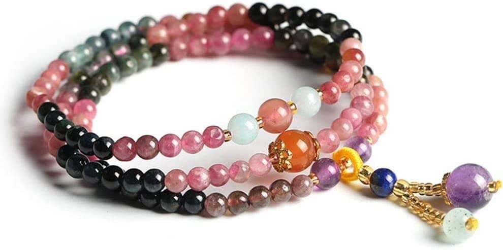 Perles de prière bouddhiste en tourmaline pour votre méditation quotidienne