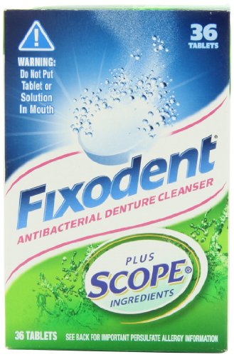 Fixodent Plus Scope Denture Cleanser Tablets 36 Count