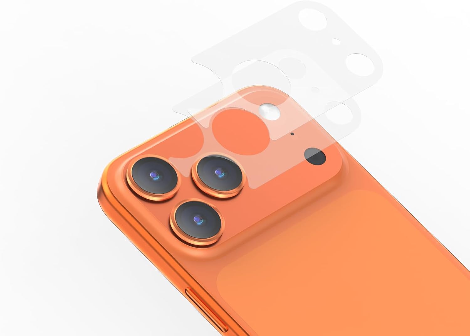 X.ONE 2 Pack Camera Plateau Protector for iPhone 17 Pro Full Coverage Protective Film Case Friendly Matte Surface Anti-Fingerprint Scratch Resistance