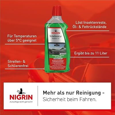 Nigrin 72983 Windshield Clear 1:10 Concentrate، 1 Liter