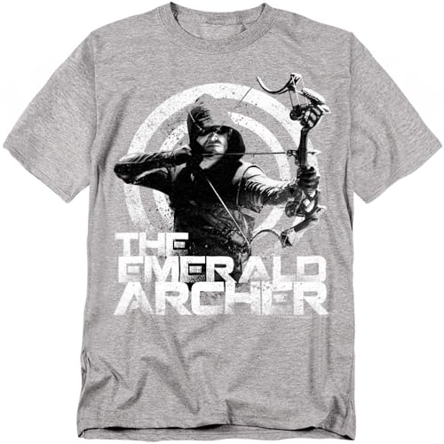 Popfunk Arrow TV Show The Emerald Archer T Shirt Athletic Heather