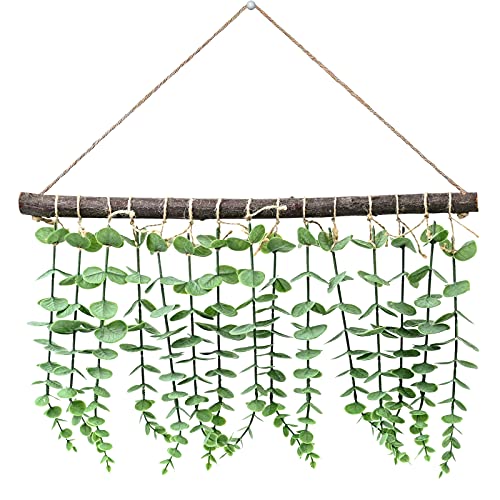 lasesasies Eucalyptus Artificiel Guirlande Suspendre Fleur Guirlande Lierre Artificiel pour la Maison Décoration D'intérieur Décor de Arch Mariage Jardin (Vert) Cover