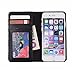 ECO-FUSED Book Case Compatible with Apple iPhone 6 / 6S - 1 Faux Leather Book Cover for Apple iPhone 6 / 6S - Convenient Wallet Slots Inside - Vintage Look - Short Stylus/Cleaning Cloth