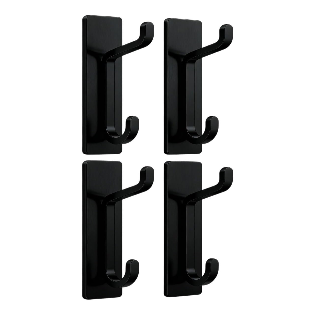 2/4pcs Adhesive Wall Hooks for Hanging Towel for Bathrooms Door Hanger Coat Hook Heavy Duty Sticky No Damage