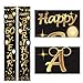 2 Pieces 60th Birthday Party Decorations Cheers to 60 Years Banner Party Decorations Welcome Porch Sign for 60 Years Supplies (60th Birthday)