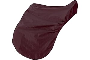 Jeffers English Horse Saddle Cover Burgundy 200 Denier Nylon Protection