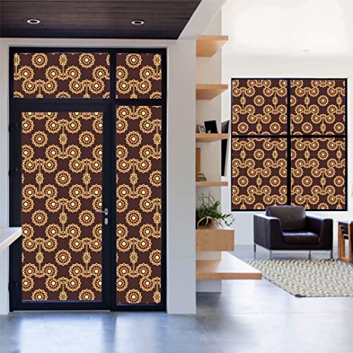 Image of CVANU Window Film Privacy Heat-UV Protection Self-Adhesive Window Glass Film Viny Sheet Multicolor Size(23inch X 75inch) C162