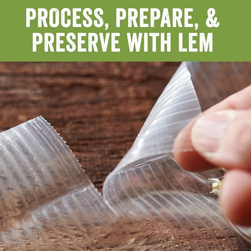 Image of LEM Products MaxVac Portion Vacuum Sealer Perforated Bag Roll Material, 11 Inches x 16 Feet, Compatible with Most Major Vacuum Sealer Brands, 2 Count (Pack of 6)