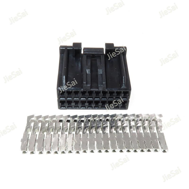 Wiring Connecting Terminals - 20 Pin Automotive Wire Electrical Female Connector Plug 179057-2 with Terminals - (Package: 10 Pcs)