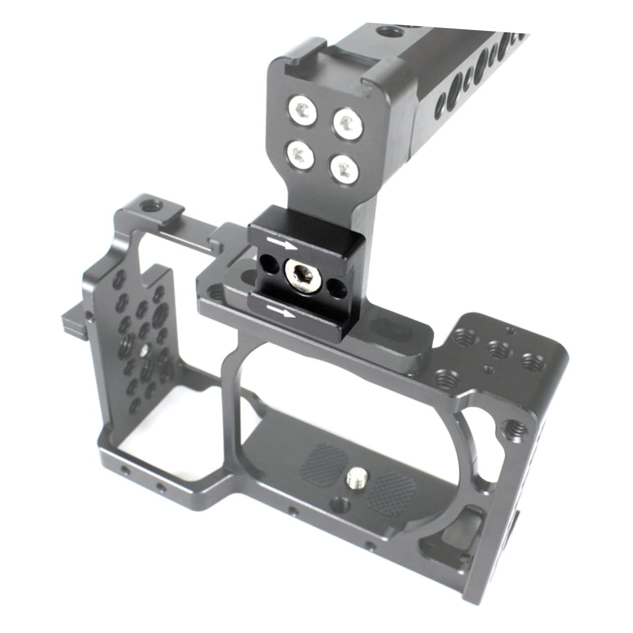 CIYODO 3 Sets Cold Shoe Flash Stand Adapter Flash Shoe Mount Bracket for LED Light Flash Bracket Adapter Bracket Hot Shoe Adapter Bracket for DSLR Bracket for Flash Black Aluminum Alloy