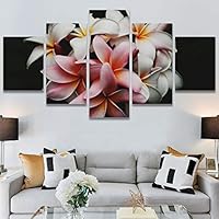 SIGNWIN 5 Panel Canvas Wall Art Flora Snapshot for Home Decorations Ready to Hang - 60