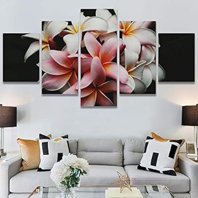 SIGNWIN 5 Panel Canvas Wall Art Flora Snapshot...