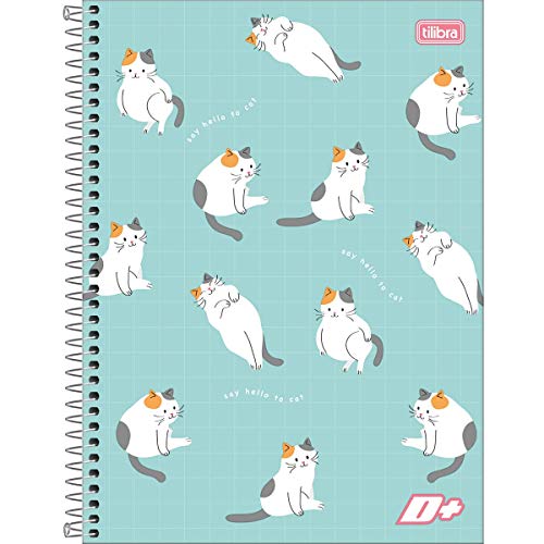 Tilibra Caderno Espiral Universitário 1 matéria 96 folhas capa dura  D+, Galvanizado