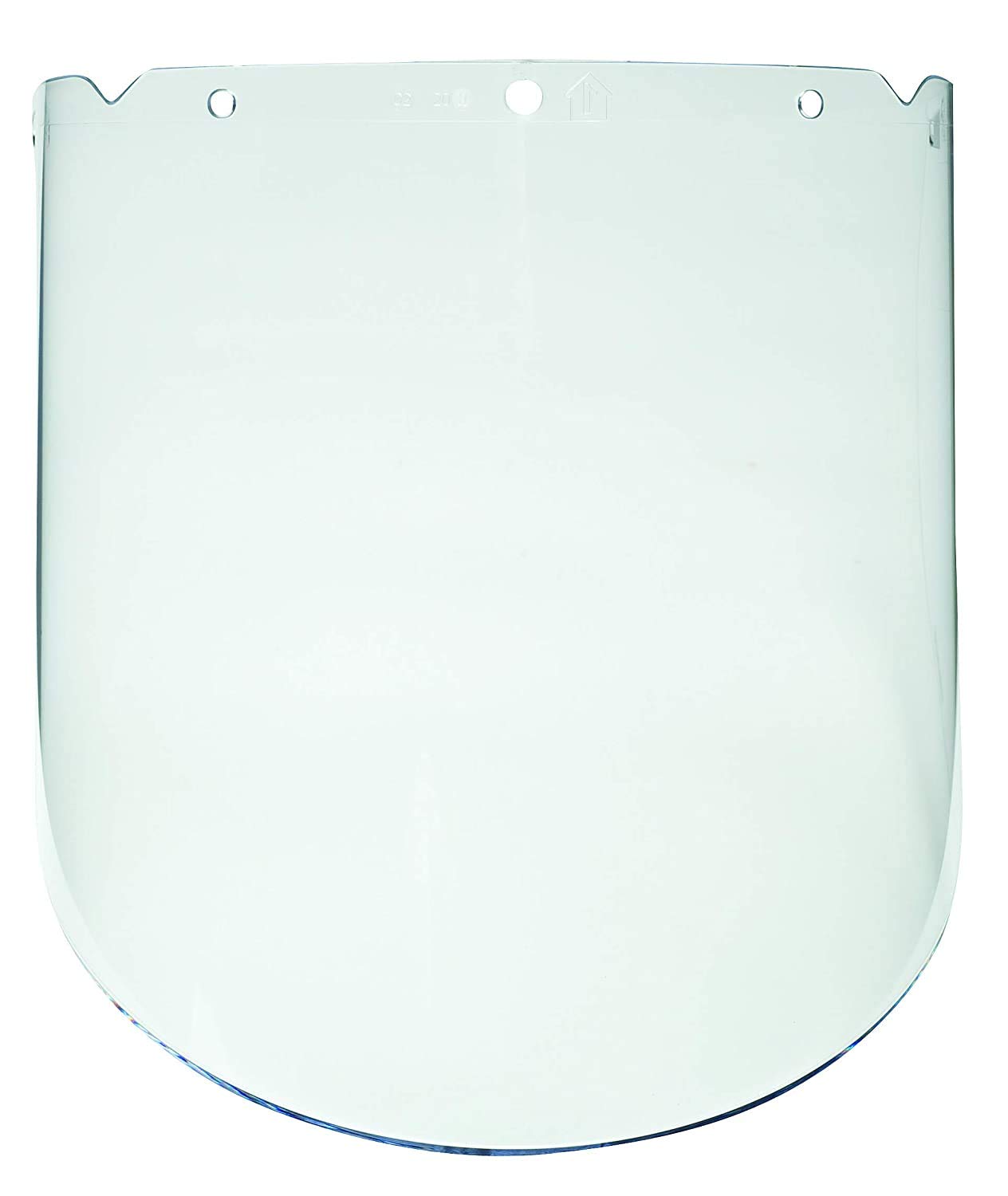 MSA 10115851 V-Gard Visor - Chemical & Splash, Propionate, Clear Tint, Molded, 9.25" x 18" x 0.98", Extra Thick Barrier, Extended Coverage, Heavy Duty, Durable Replaceable Eye Protection for Hard Hat