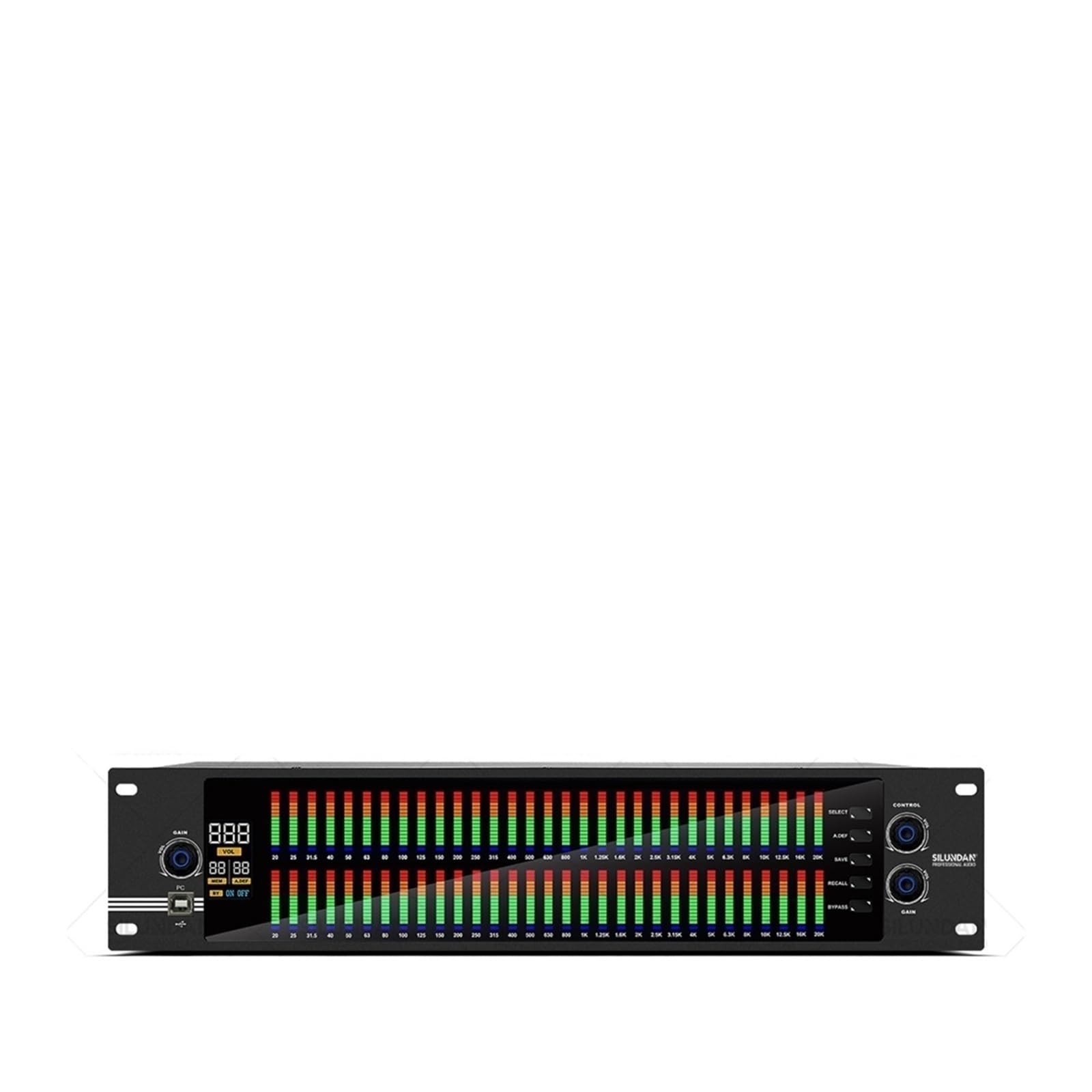 Mixer audio, Equalizzatore grafico 2U, controller effetti bilanciati a 31 bande, mixer digitale DJ, processore DSP, eliminatore di feedback, fase