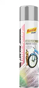 Tinta Spray Metalica 400ml, MUNDIAL PRIME, Prata, AE01000093