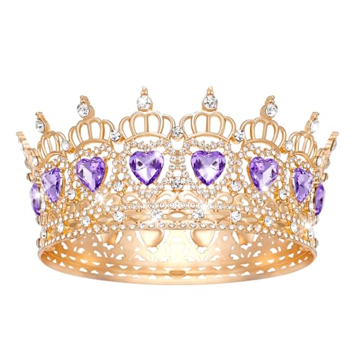 Corona de cristal con diamantes de imitación para novia y peinados de boda elegantes