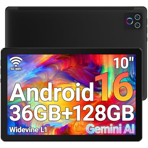 URAO Tablet 10.1 Android 16 Tablet Octa-core 36GB+128GB Dual Camera
