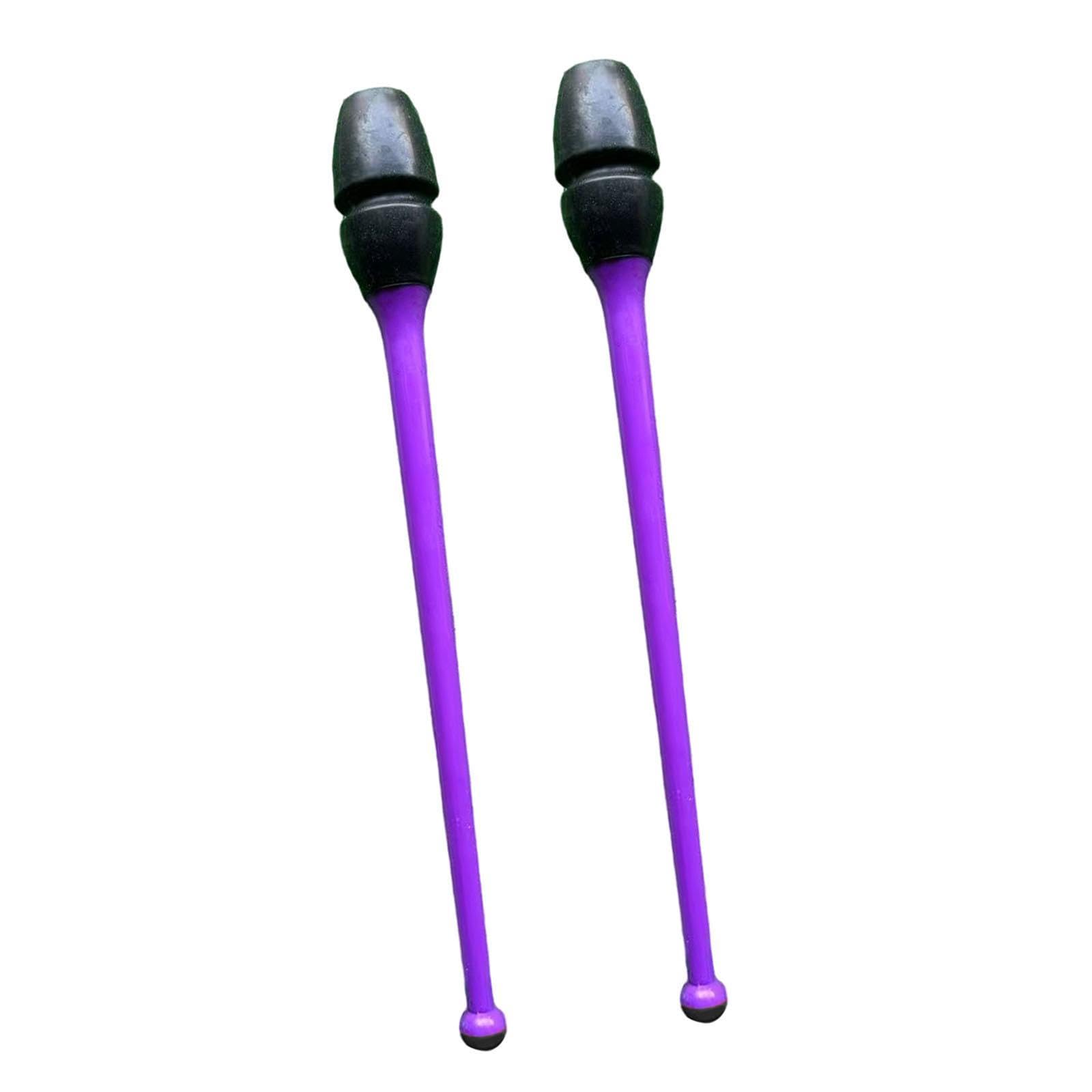 2Pcs Gymnastics Sticks Clubs Rubber Tool Artistic Sticks Connectable Rhytmic 45.5CM-image-14