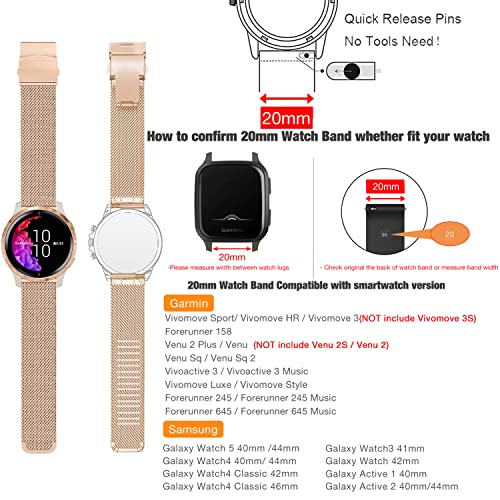 Ahayo Cinturino da polso per Garmin Venu /