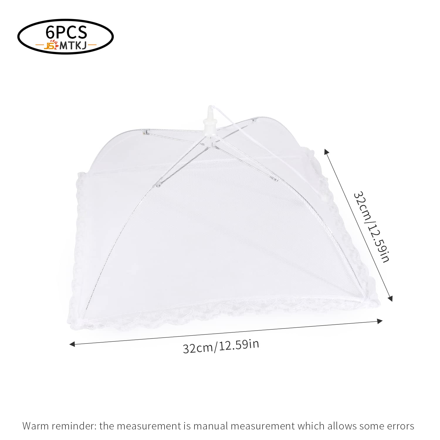 6 Piezas Comida Cubierta Protectora, Cubierta para Alimentos, Mosquitera Comida Desplegable para Cocina, Barbacoa, Picnics, Fiesta al Aire Libre